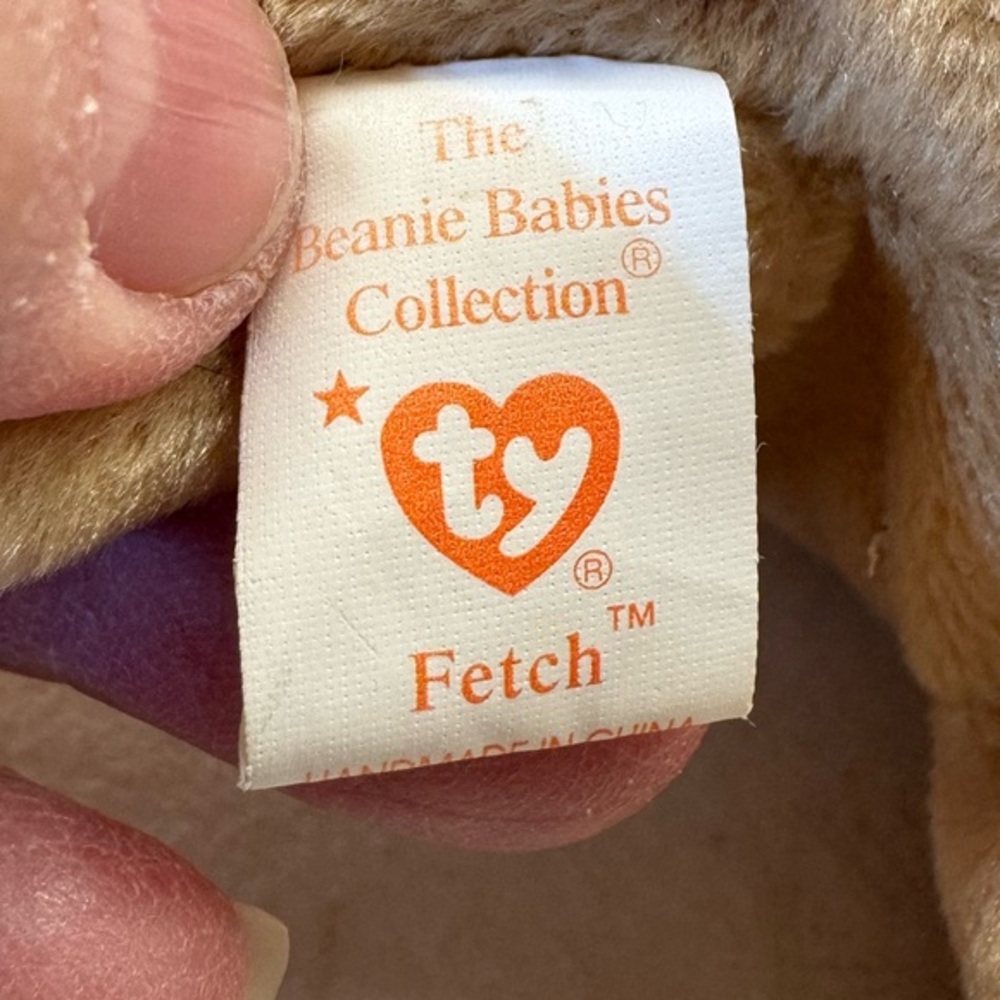 Ty 1998 Original Beanie‎ Baby Fetch the Golden Retriever Rare Very Collectible - Picture 7 of 7
